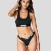 PSD Underwear Solids Thong - Black 2 PSD Underwear Solids Thong - Black -collections Sales Store 321480063 BLK 1