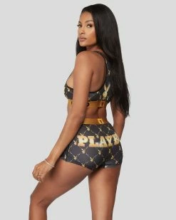 PSD Underwear Playboy - Monogram Lux -collections Sales Store 4224T1007 BLK 3