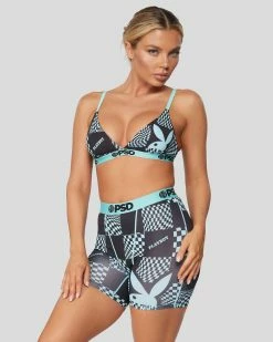 PSD Underwear Playboy - Warp Check Teal -collections Sales Store 4224T1081 TEL 2